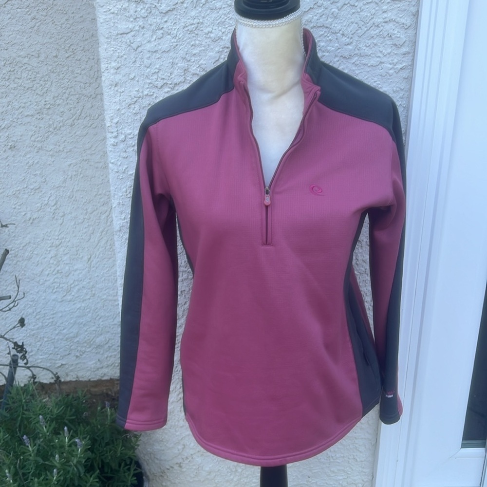 Kilimanjaro Echorora 95 Women's Maroon/Grey 1/4 Zip Fleece Pullover Size S
